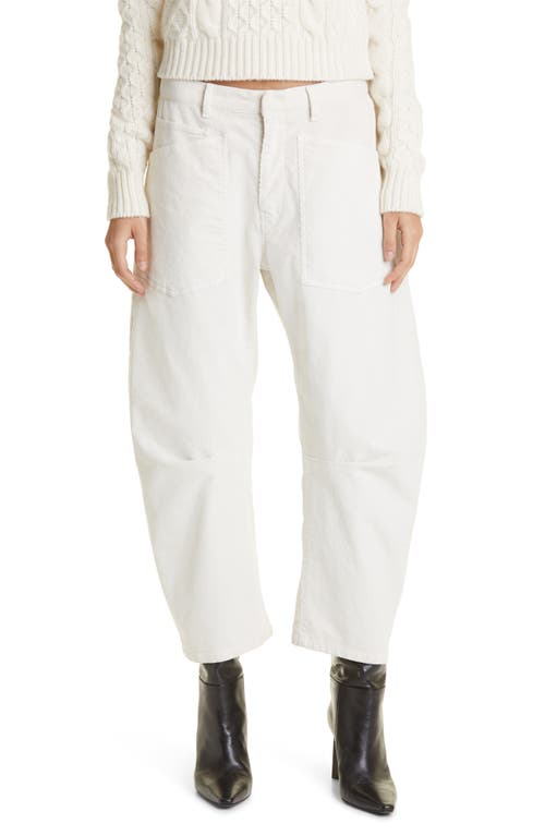 Nili Lotan Shon Corduroy Pants in Winter White at Nordstrom, Size 12