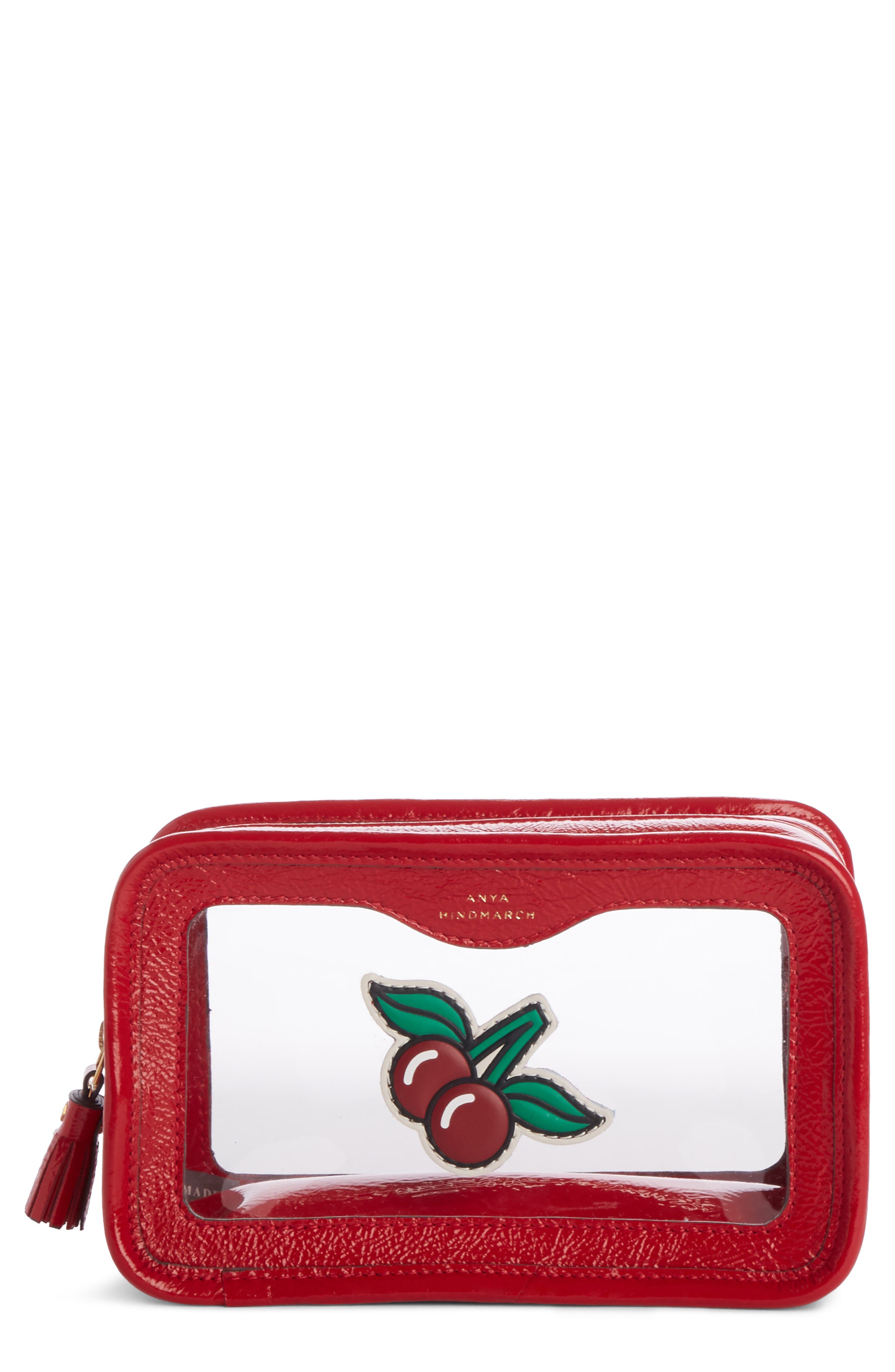 Anya Hindmarch Nylon Zip Travel Cosmetic Bag