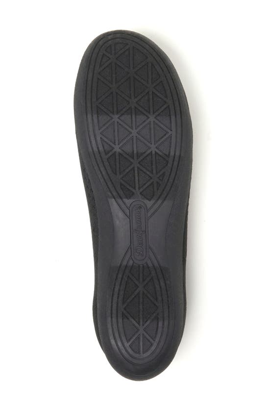 Dearfoams Misty Ballet Flat In Black Solid