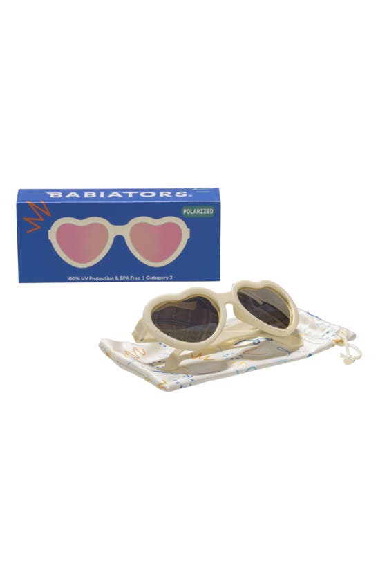 BABIATORS BABIATORS KIDS' POLARIZED HEART SHAPED SUNGLASSES