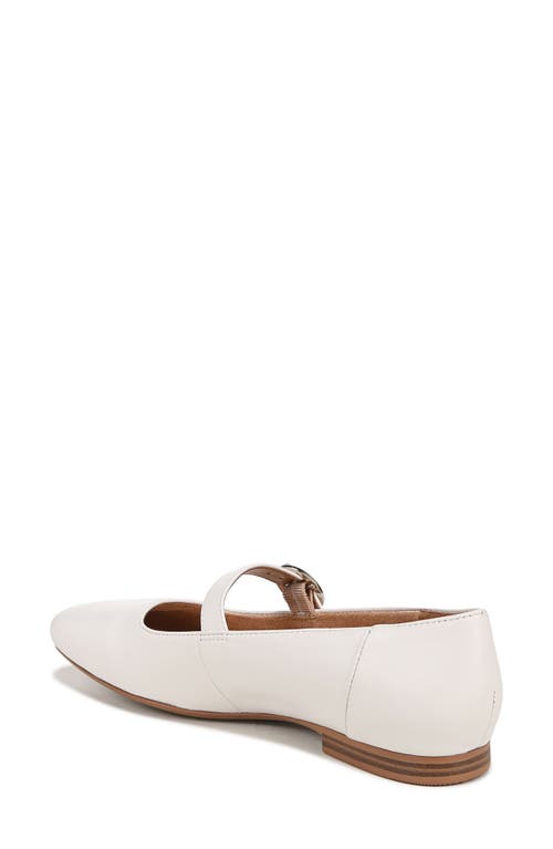 Naturalizer Kelly Mary-jane Flats In Warm White Leather