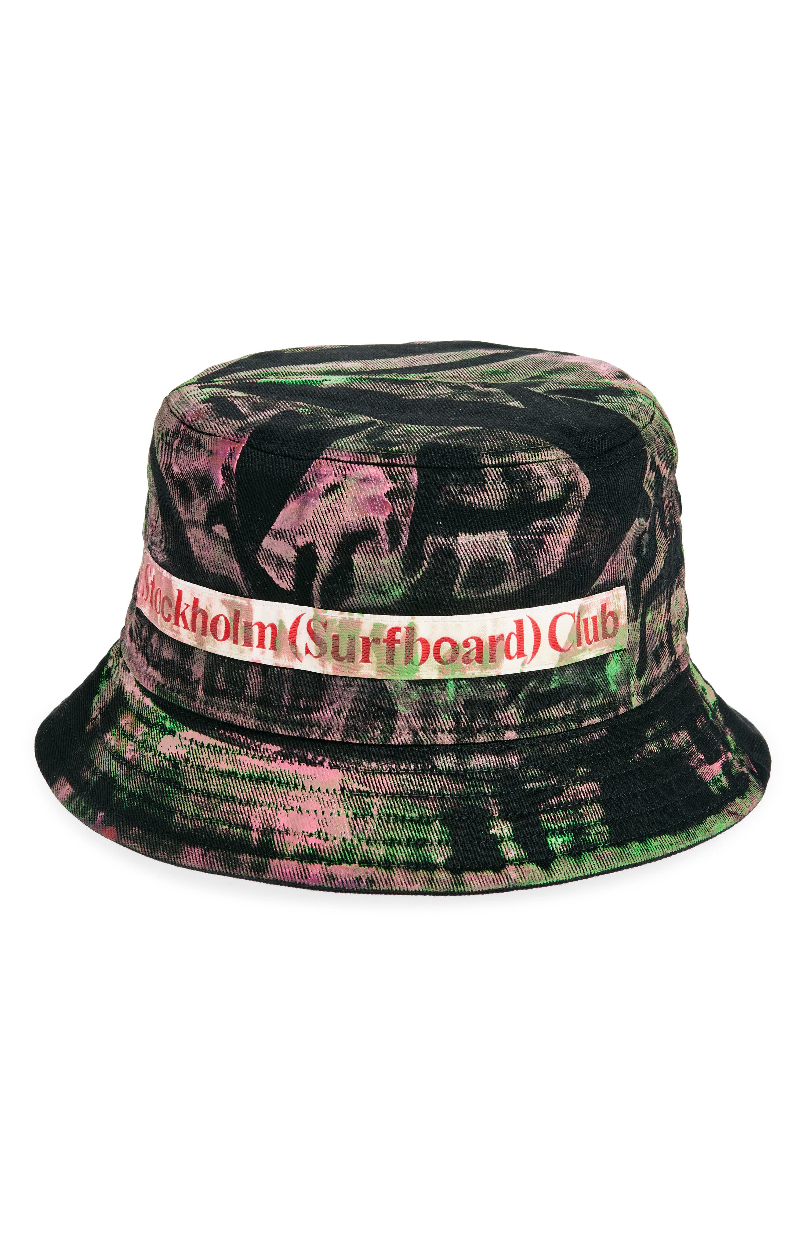 STOCKHOLM SURFBOARD CLUB Ford Bucket Hat in Black 