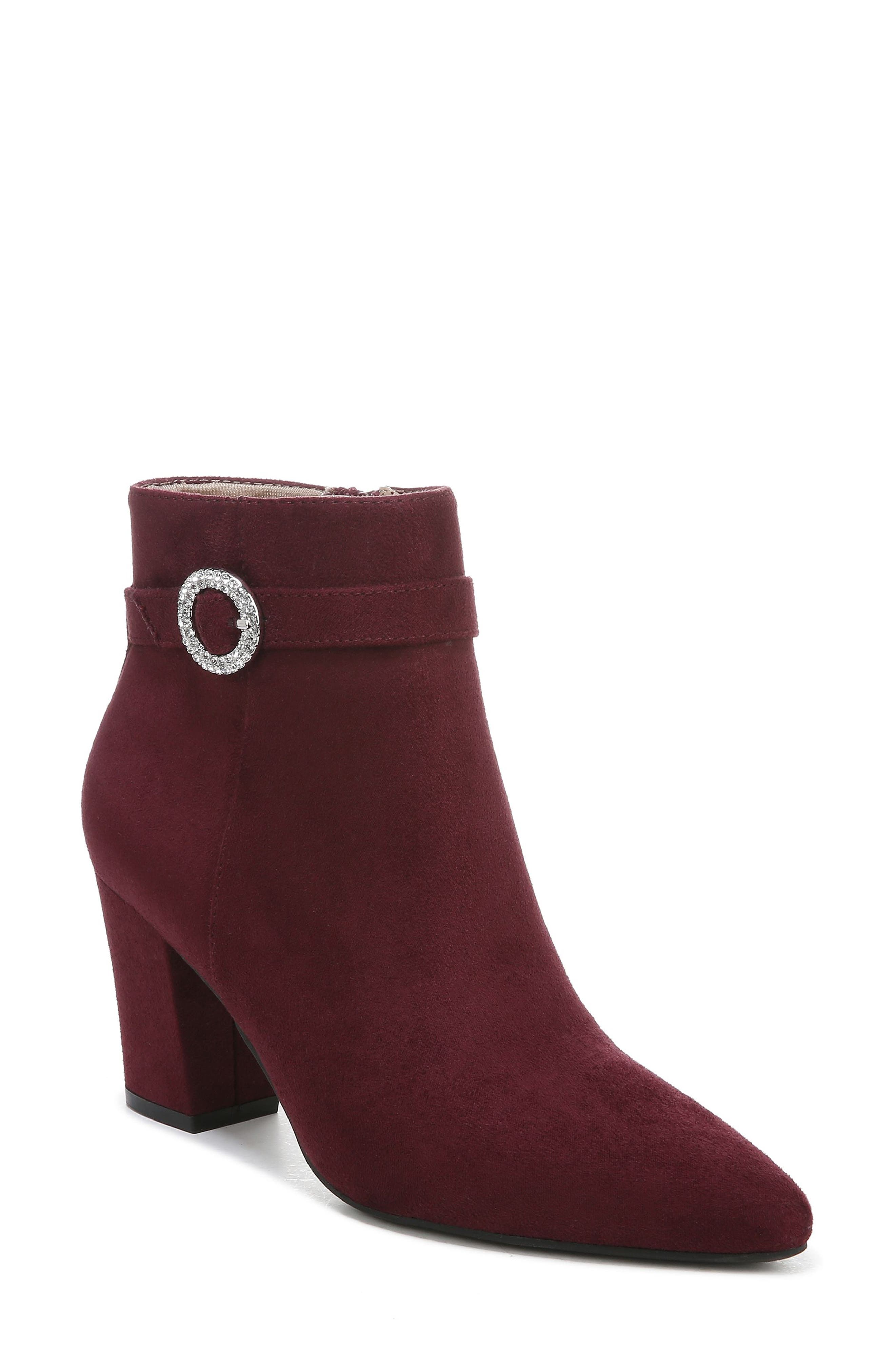 maroon suede boots womens