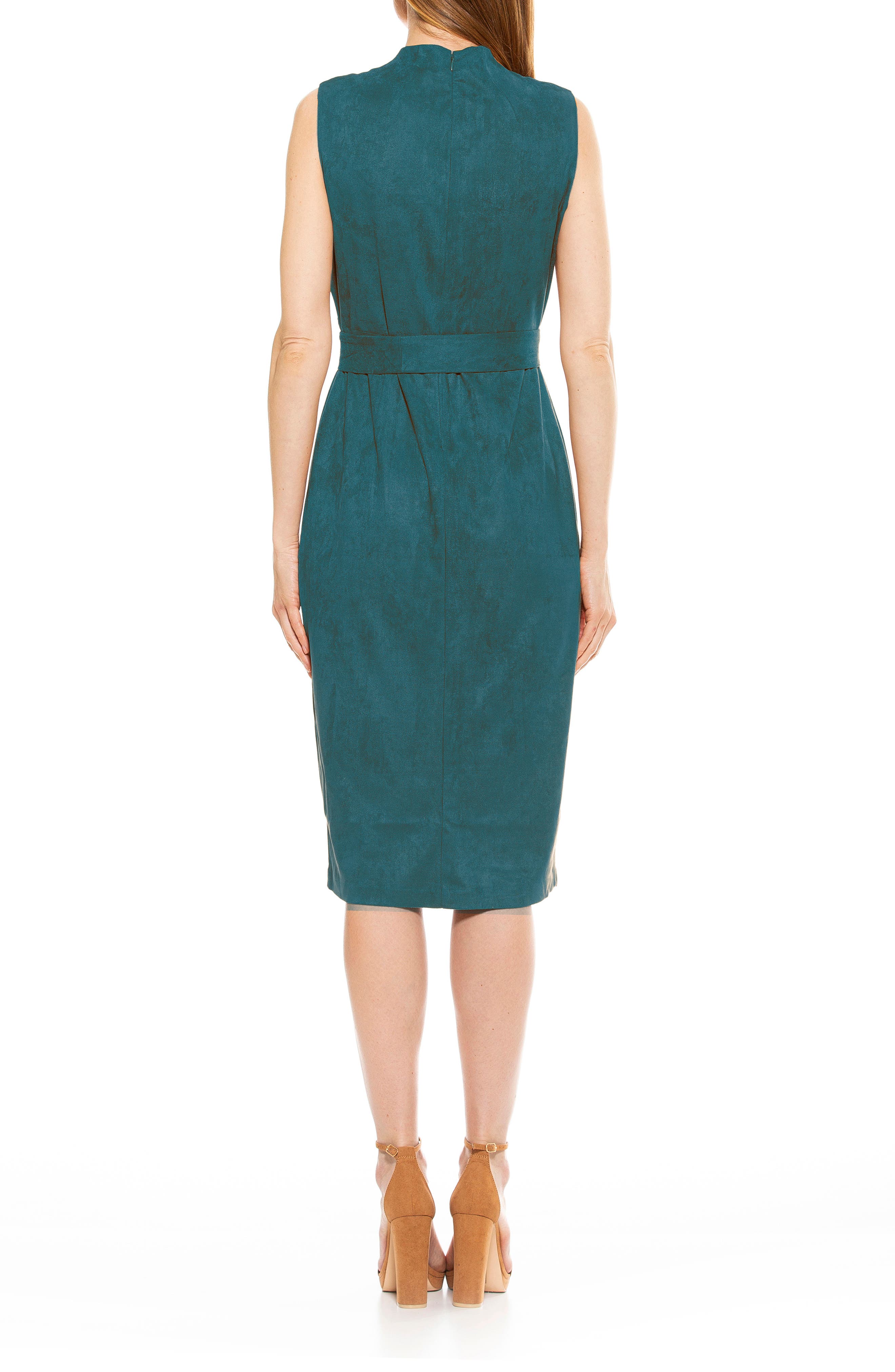front slit sheath dress