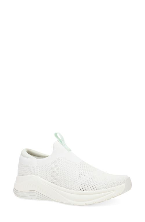 Dansko Pep Knit Slip-on Shoe In White