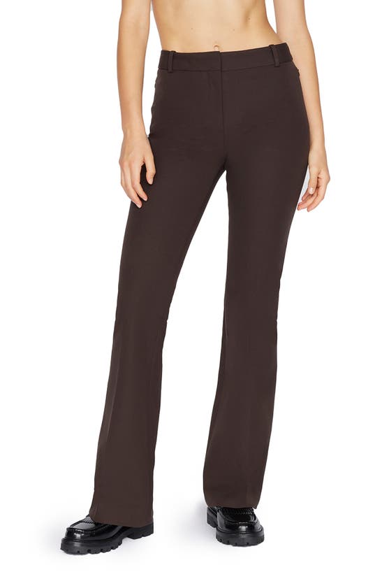 FRAME LE HIGH FLARE STRETCH COTTON TROUSER PANTS