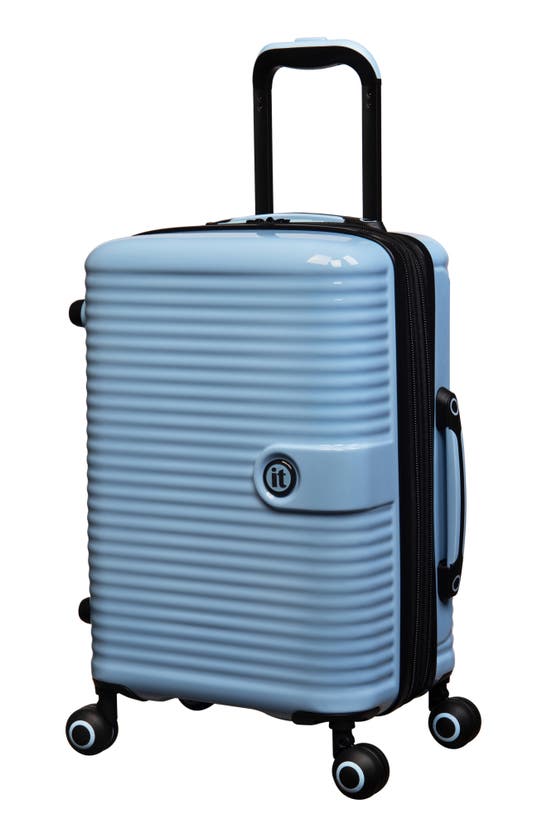 Shop It Luggage Helixian 21" Hardshell Spinner Suitcase In Baby Blue