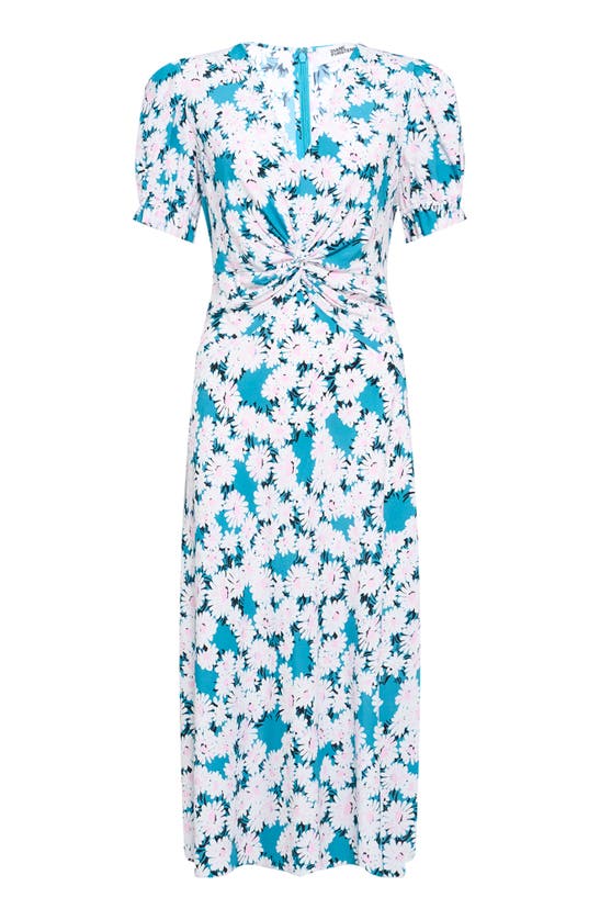 Shop Diane Von Furstenberg Anaba Floral Midi Dress In Vintage Daisies Sm Ivory