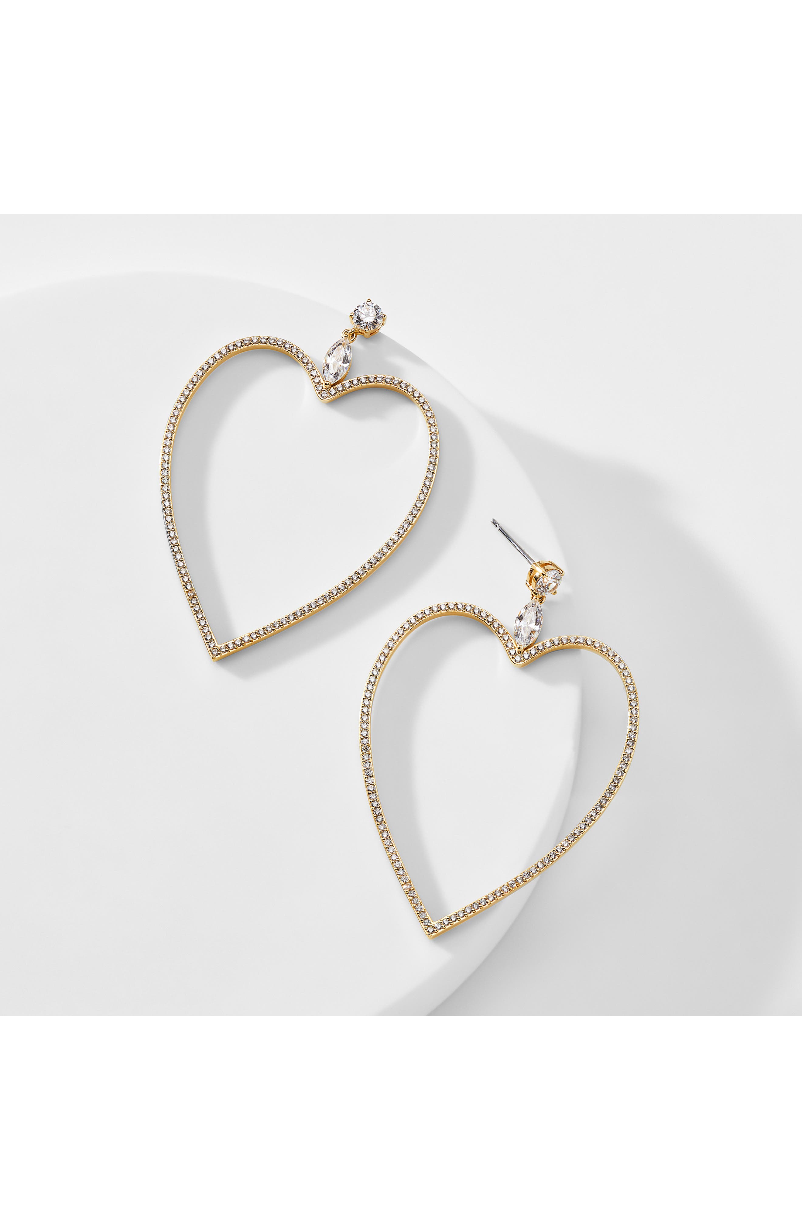 nadri heart earrings