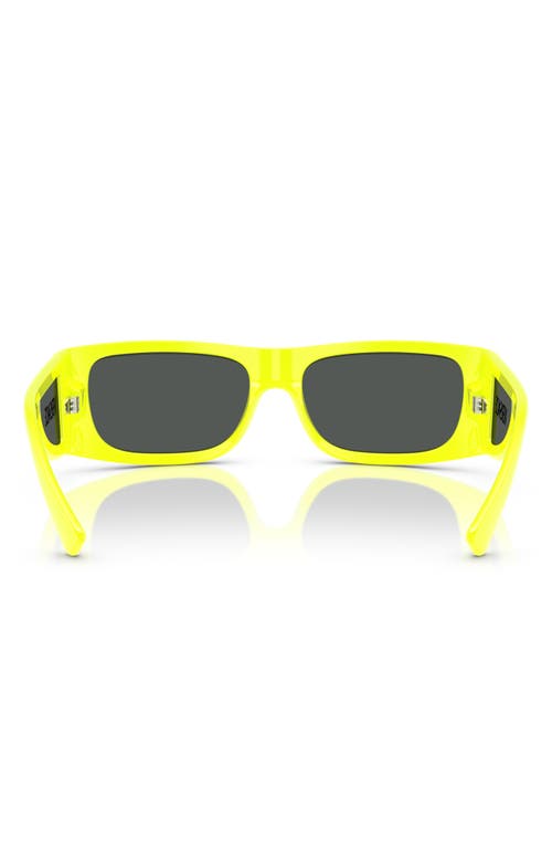 Shop Versace 57mm Pillow Sunglasses In Yellow