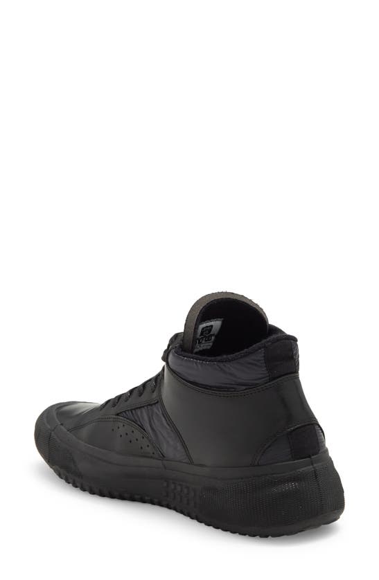 Shop Brandblack Capri High Top Sneaker In Black Crinkle