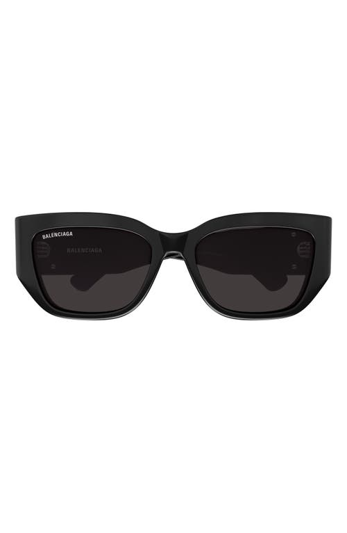 Shop Balenciaga 56mm Cat Eye Sunglasses In Black