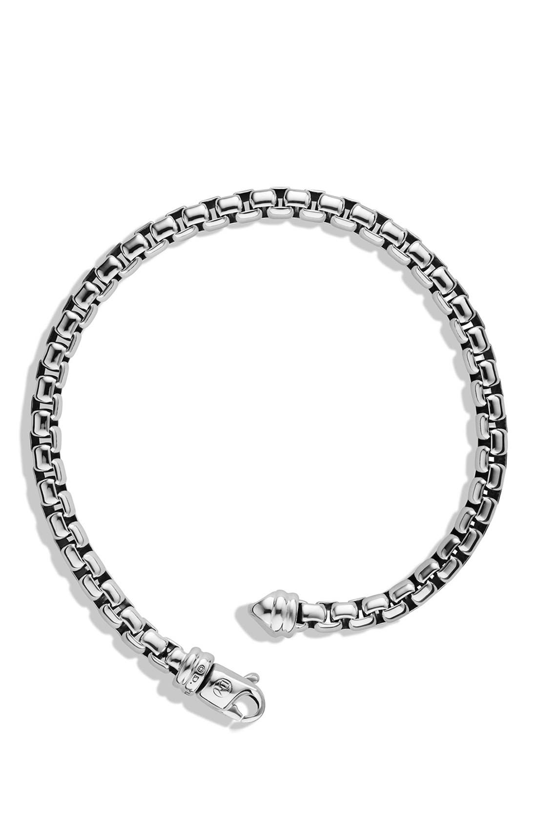 silver box chain bracelet