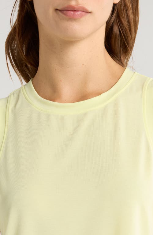 Shop Zella Breathe Active Tank In Green Finch