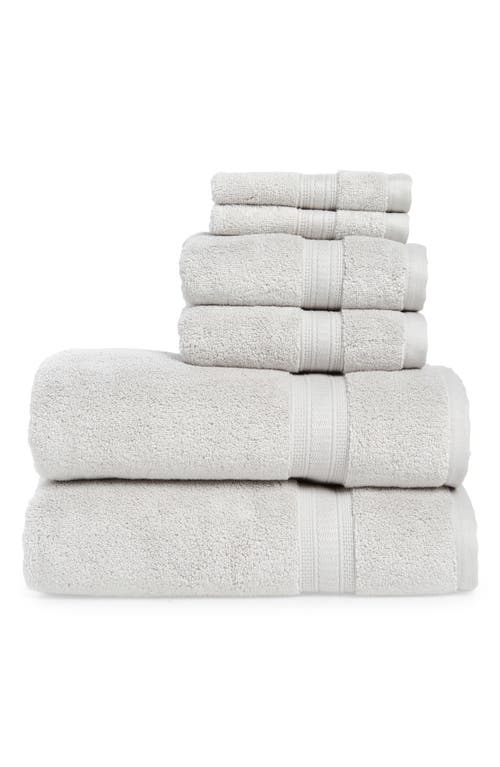Nordstrom Rack 6-piece Zero Twist Bath Towel Set In Grey Vapor