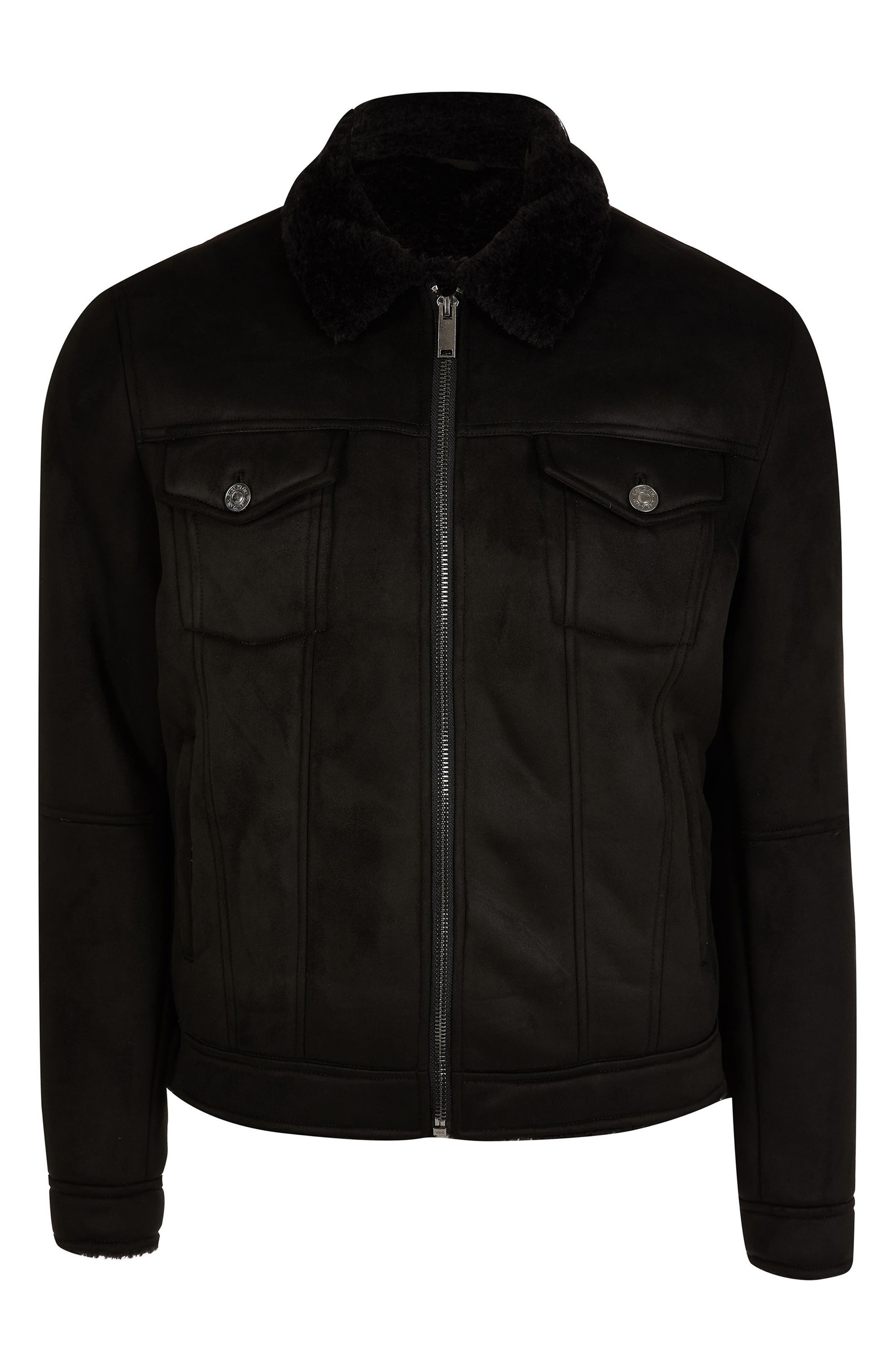 River Island Faux Shearling Borg 
