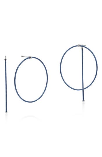 Shop Alor ® Rope Hoop Earrings In Blue
