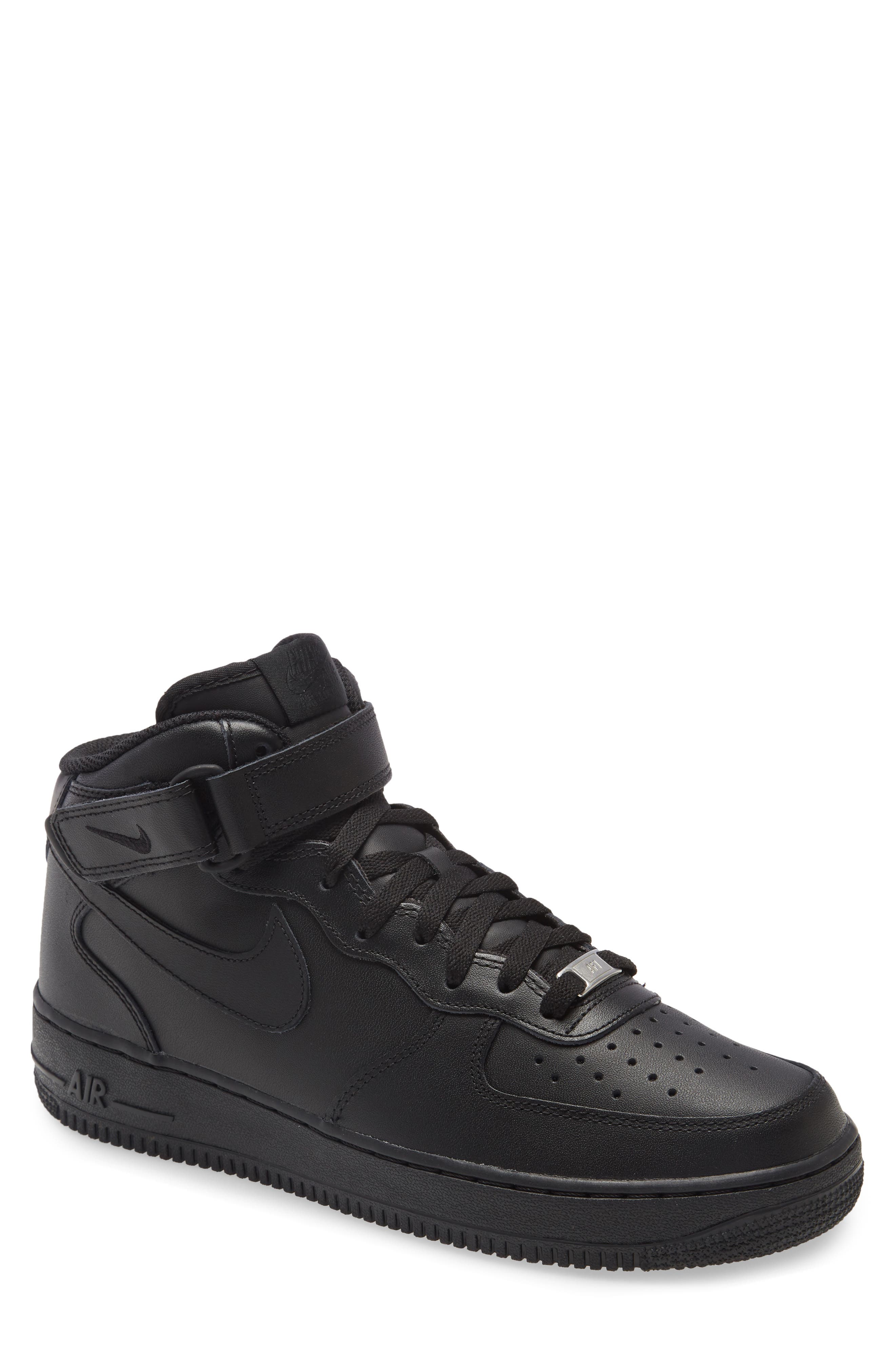 UPC 883418228439 product image for Men's Nike Air Force 1 Mid '07 Sneaker, Size 11 M - Black | upcitemdb.com