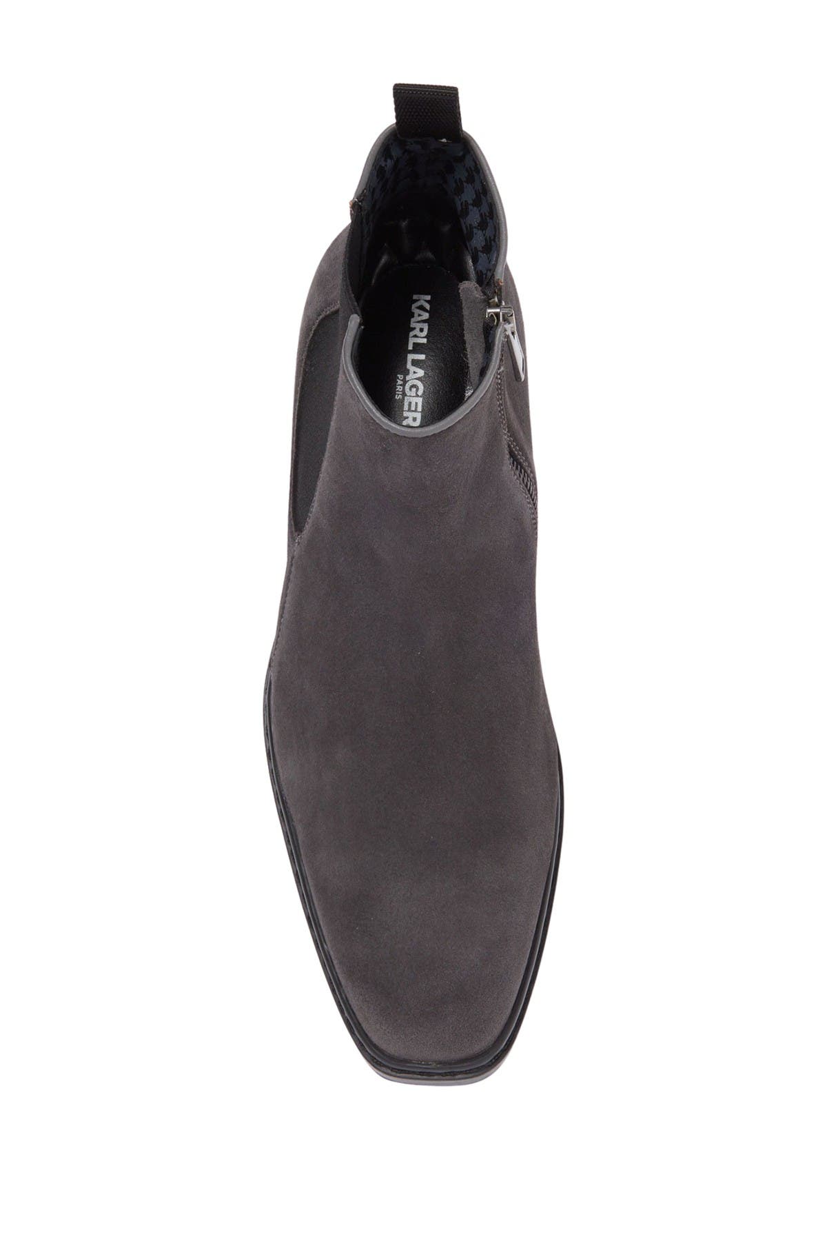 karl lagerfeld paris suede chelsea boot
