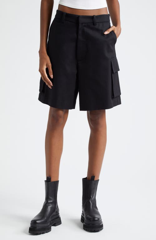 K.NGSLEY Berlin Cargo Shorts in Black 