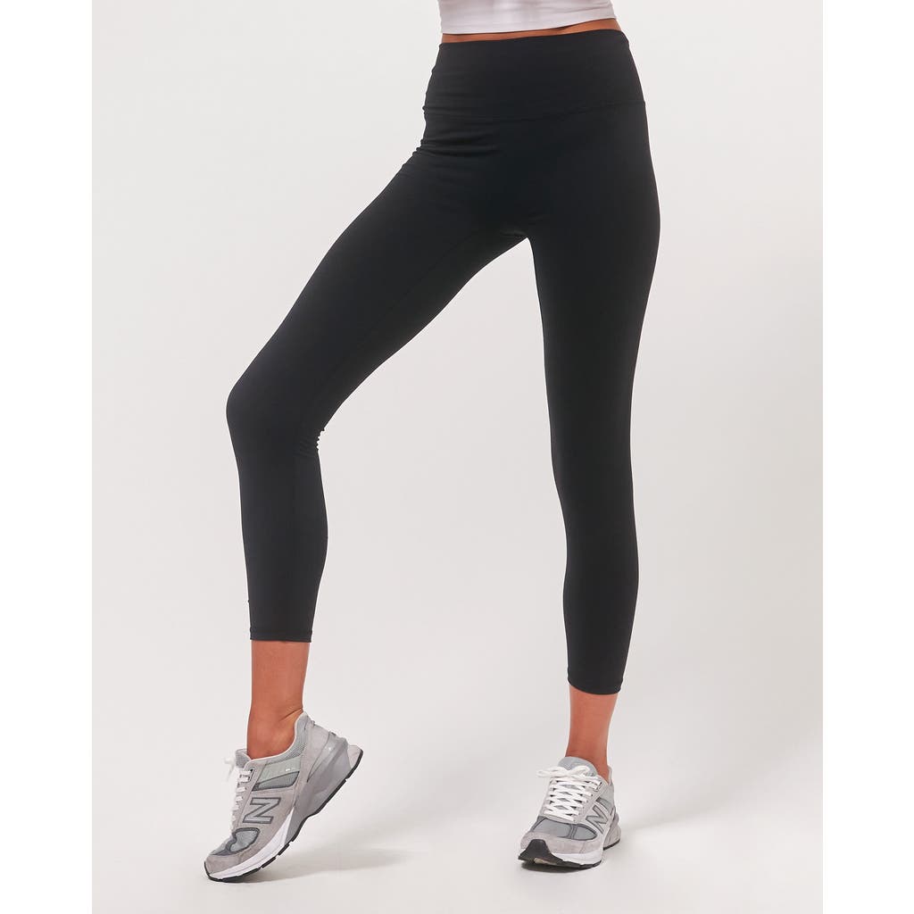 Rebody Active Hybrid Cloudlux Leggings 25" High Waist In Metropolis Black