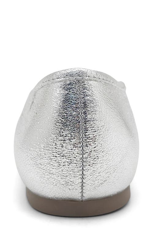 Reaction Kenneth Cole Elstree Ballet Flat In Silver