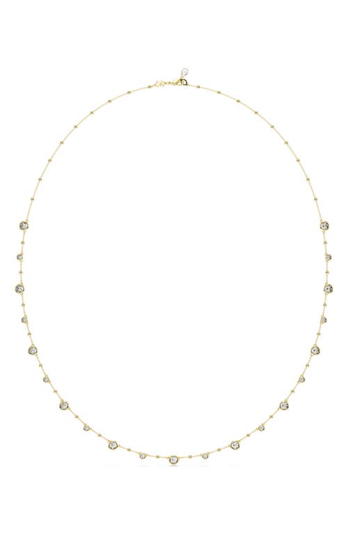 Swarovski Imber Long Crystal Station Necklace in Gold at Nordstrom