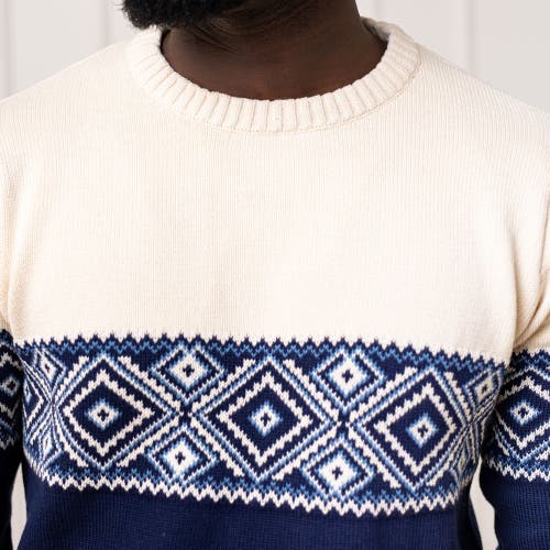 Hope & Henry Organic Fair Isle Sweater In Ski Lodge Intarsia