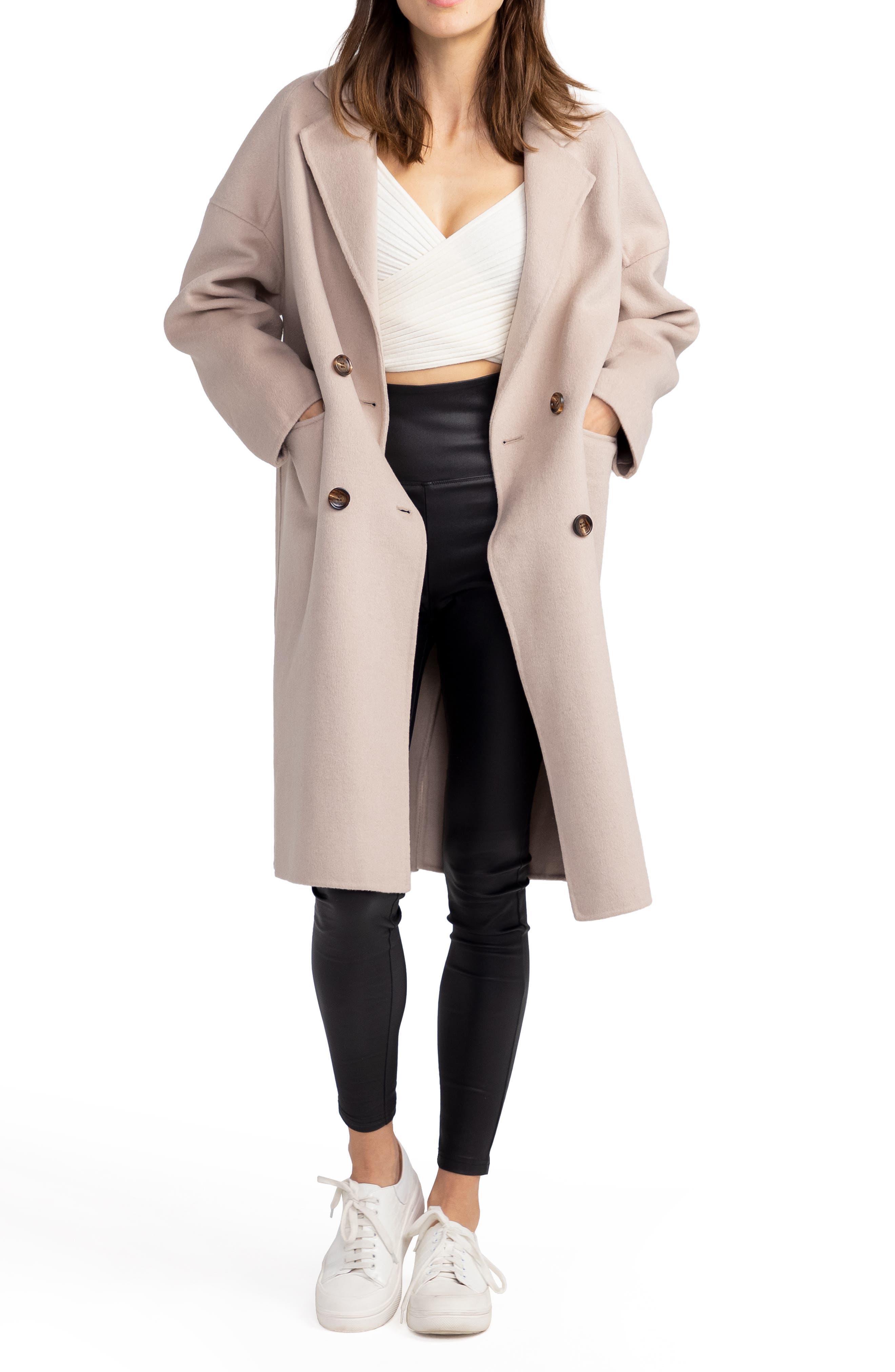 BELLE AND BLOOM Amnesia Oversized Wool Blend Coat Nordstrom