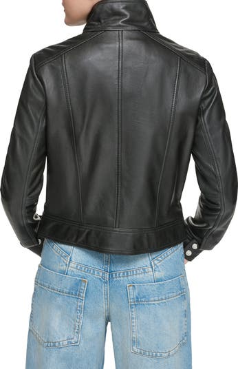 Andrew Marc Leather Moto Jacket Nordstrom