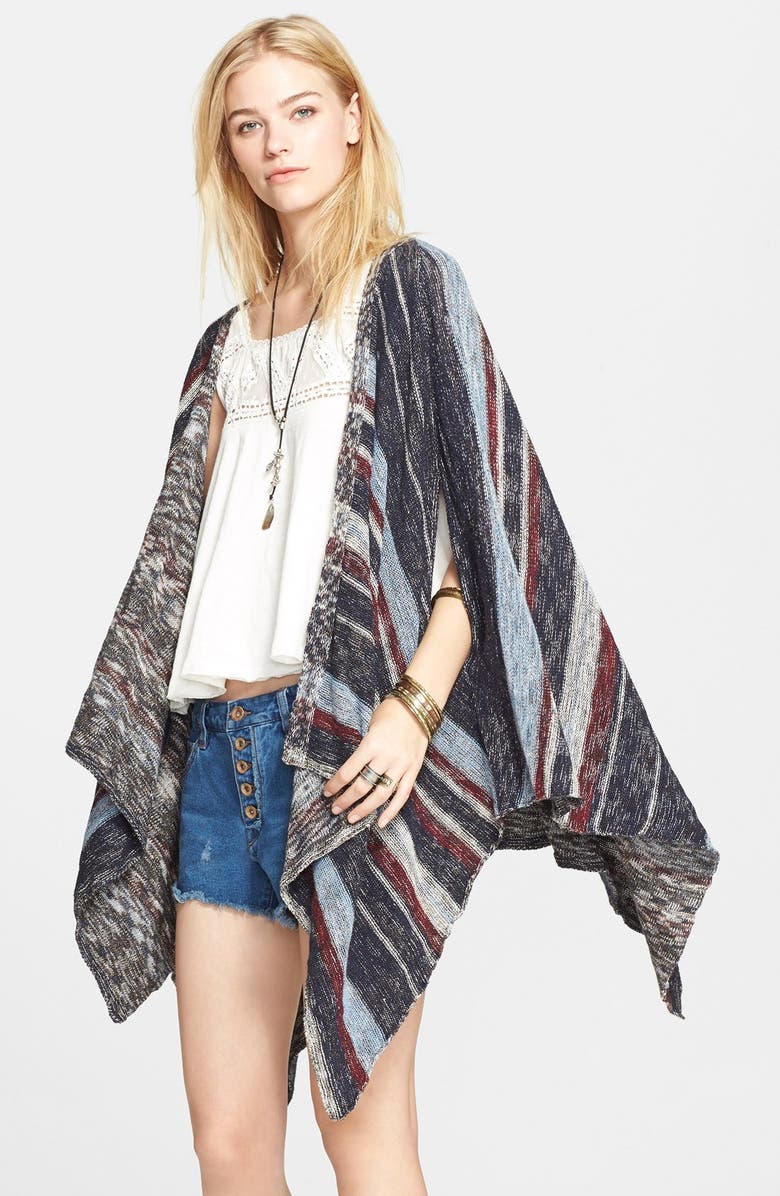 Free People 'The Big Trail' Poncho Cardigan | Nordstrom
