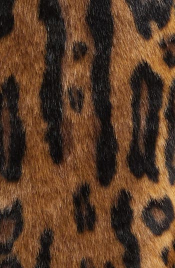 Avec les filles leopard print faux fur car clearance coat