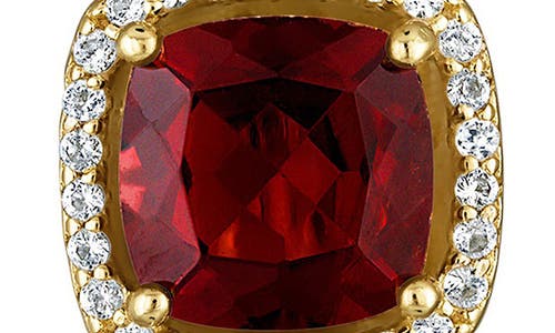Fzn Diamond Lever-back Earrings In Garnet