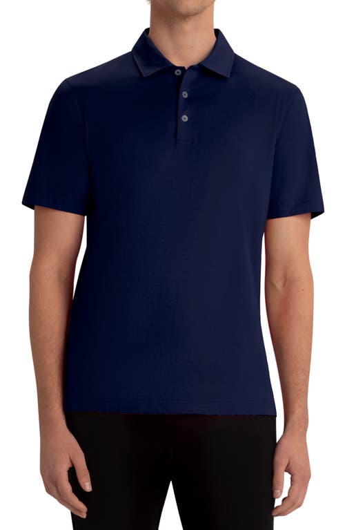 Bugatchi OoohCotton Solid Polo Navy at Nordstrom,
