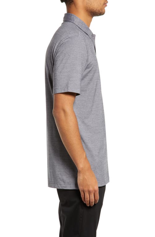 Shop Travismathew The Heater Solid Short Sleeve Performance Polo In Sleet/quiet Shade