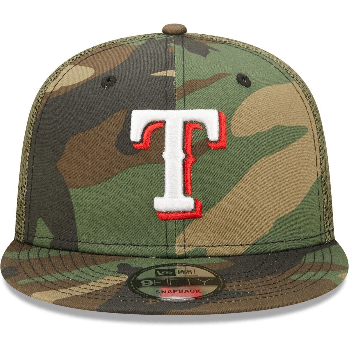 Men's Texas Rangers New Era Camo 2022 Armed Forces Day On-Field