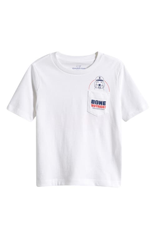 vineyard vines Kids' Bone Voyage Pocket Graphic T-Shirt White Cap at Nordstrom,
