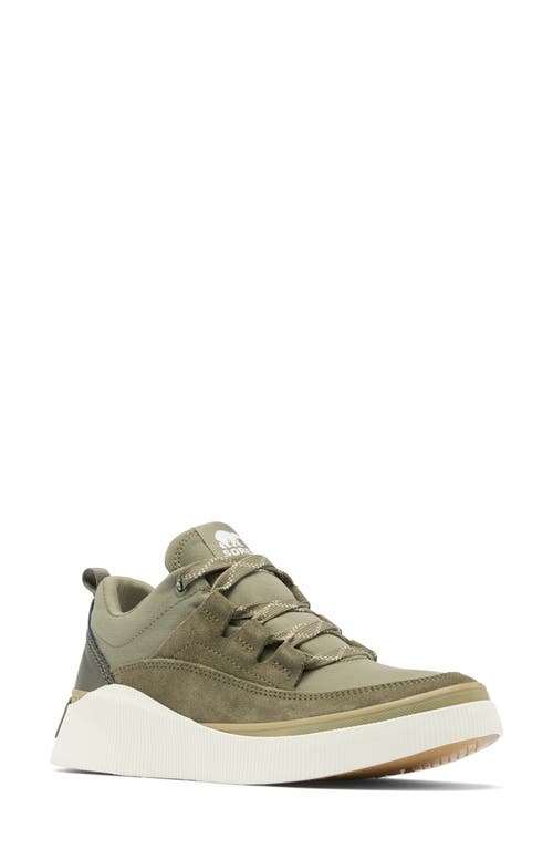 Sorel Out N About Iv Waterproof Sneaker In Stone Green/chalk