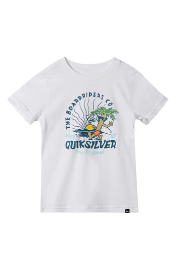 Quiksilver Kids' Peaceful Mind Graphic T-shirt In White
