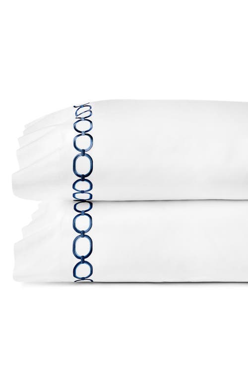 Sferra Catina Set Of 2 Pillowcases In Blue