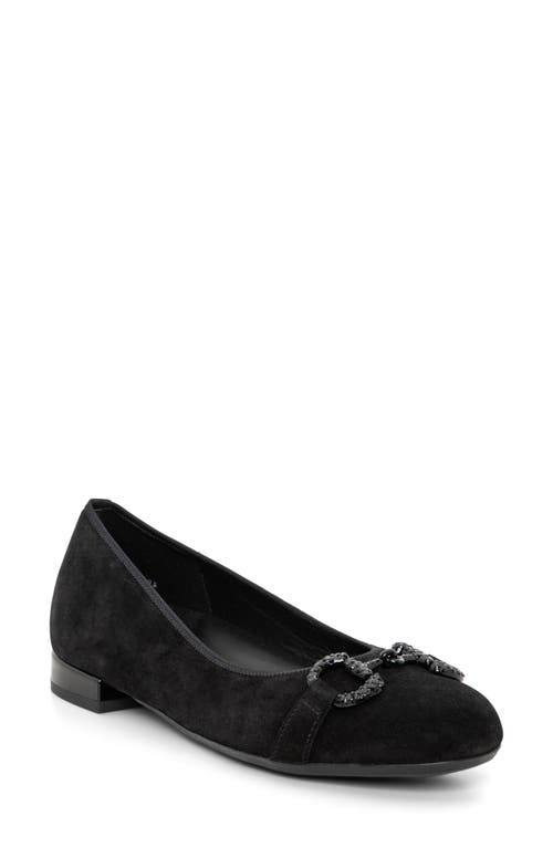 Shop Ara Serenity Flat In Black