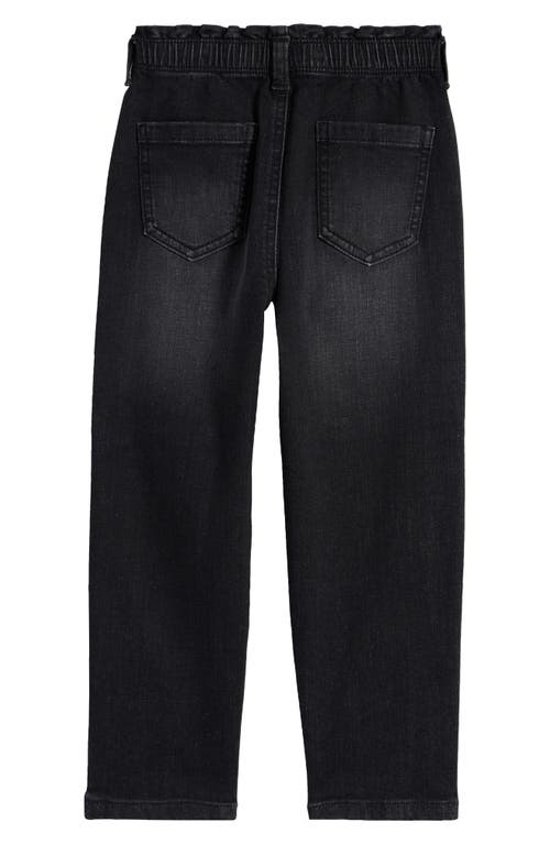 Shop Tucker + Tate Kids' Elastic Waist Straight Leg Jeans In Black Wash