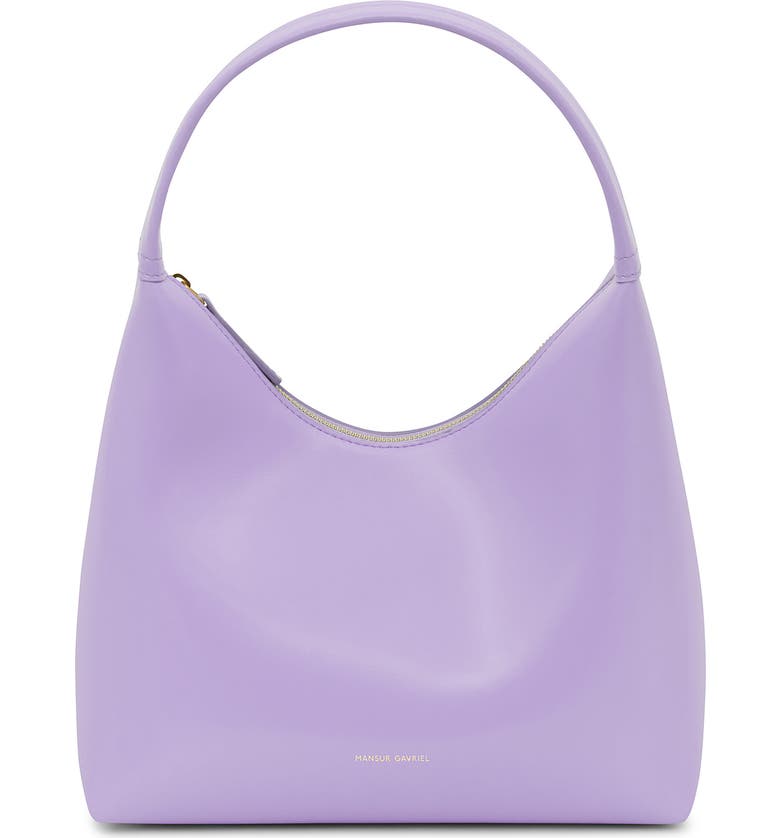 MANSUR GAVRIEL Candy Leather Shoulder Bag, Main, color, LAVENDER