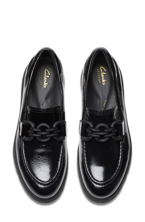 Clarksr Clarks(r) Loriini Izzy Platform Wedge Bit Loafer In Black Patent