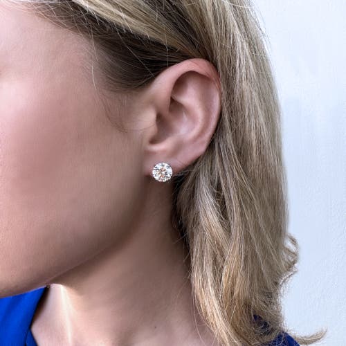 Bliss Diamond 6.00ct Round Diamond Studs 14k White Gold Lab Grown In 14k White Gold