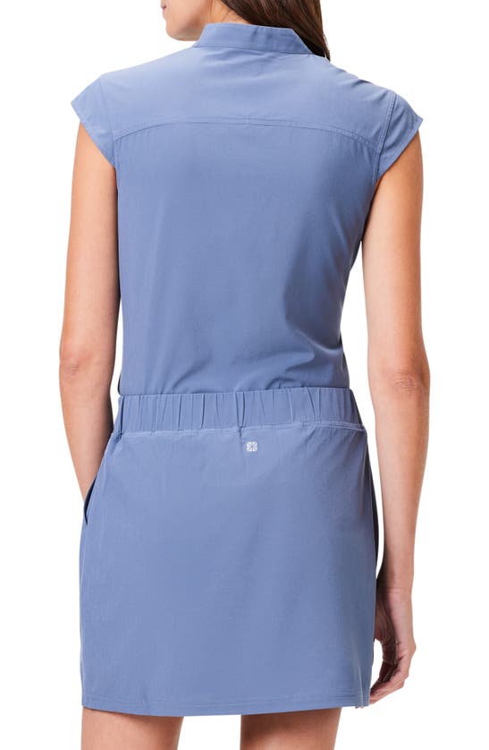 Nz Active By Nic+zoe Tech Stretch Quarter Snap Shirt In Slate
