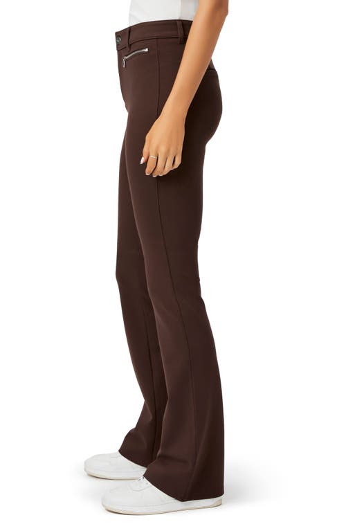 Shop Paige Hattena Flare Pants In Dark Brown