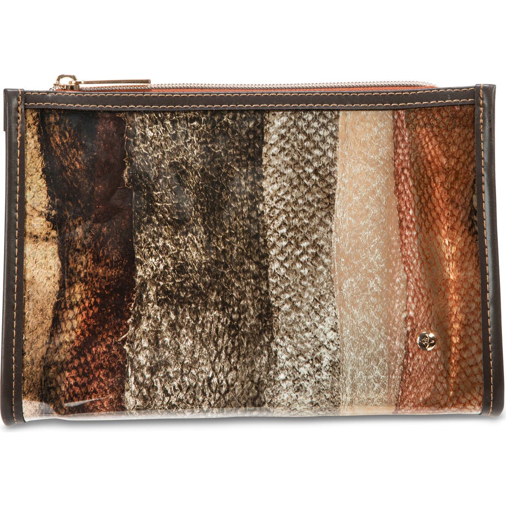 Stephanie Johnson Miami Cobra Medium Zip Cosmetic Bag in Multi