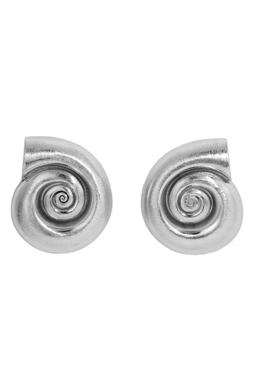 La Mer Stud Earrings in Silver