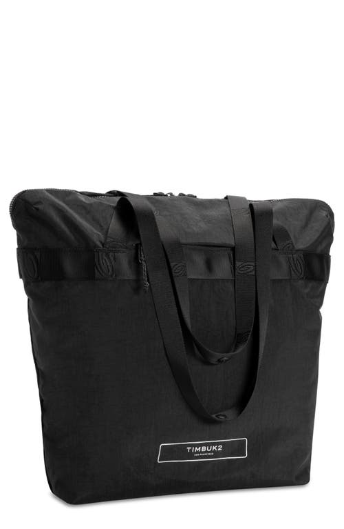 Packable Tote Bag in Jet Black